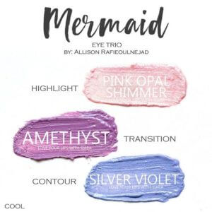 Mermaid ShadowSense Trio, pink opal shimmer shadowsense, amethyst shadowsense, silver violet shadowsense