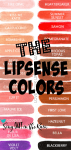 PI - The LipSense Colors