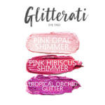 Glitterati ShadowSense Eye Trio, Pink Opal Shimmer ShadowSense, Pink Hibiscus Shimmer Shadowsense, Tropical Orchid Glitter ShadowSense