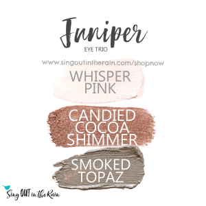 Juniper Eye Trio, whisper pink shadowsense, candied cocoa shimmer shadowsense, smoked topaz shadowsense
