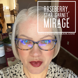 Roseberry LipSense, Star Garnet LipSense, Mirage LipSense, LipSense Mixology