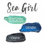 Sea Girl Shadowsense Eye Trio, Seafoam Shimmer Shadowsense, Denim Shadowsense, Onyx Shadosense