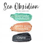 Sea Obsidian Shadowsense Eye Trio, Seafoam Shimmer Shadowsense, Copper rose shimmer shadowsense, onyx shadowsense