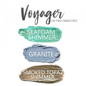 Voyager ShadowSense Eye Trio, seafoam shimmer shadowsense, granite shadowsense, smoked topaz shimmer shadowsense