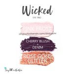 Wicked Shadowsense Eye Trio, pink frost shadowsense, cherry blush, cherry blushsense, Denim shadowsense, rose gold glitter shadowsense