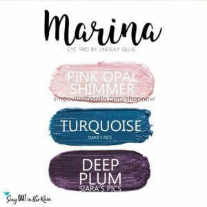 pink opal shimmer shadowsense, turquoise shadowsense, deep plum shadowsense, marina eye trio