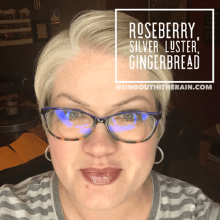Roseberry LipSense, Silver Luster LipSense, Gingerbread LipSense, LipSense Mixology