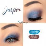 Jasper Eye Duo Collage, Sapphire Shimmer ShadowSense, French Roast ShadowSense