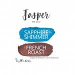 Jasper Eye Duo, Sapphire shimmer shadowsense, french roast shadowsense
