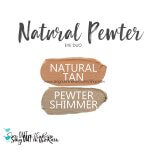 Natural Pewter Eye Duo, Pewter Shimmer ShadowSense, Natural Tan ShadowSense