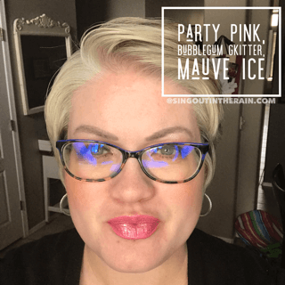 Party Pink LipSense, LipSense Mixology, Bubblegum Glitter LipSense, Mauve Ice LipSense