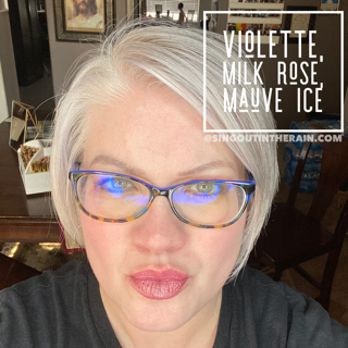 Violette LipSense, Milk Rose LipSense, Mauve Ice LipSense
