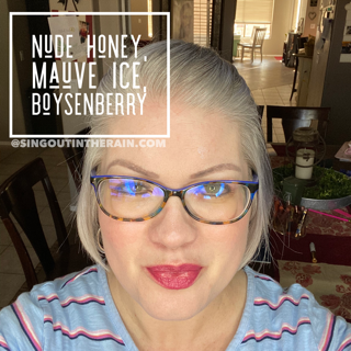 Nude Honey LipSense, Mauve Ice LipSense, LipSense Mixololgy, Boysenberry LipSense