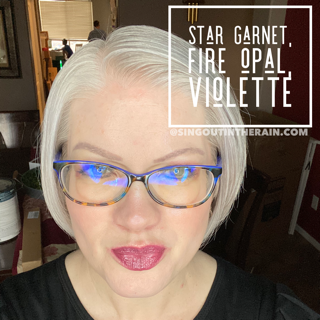 Star Garnet LipSense, Fire Opal LipSense, LipSense Mixology, Violette LipSense