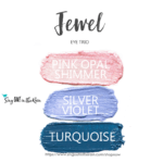 Jewell ShadowSense Eye Trio, pink opal shimmer shadowsense, silver violet shadowsense, Turquoise shadowsense