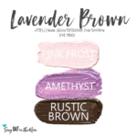 Lavendar Brown Shadowsense eye Trio, pink frost shadowsense, amethyst shadowsense, rustic brown shadowsense