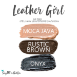 Leather Girl ShadowSense Eye Trio, moca java shadowsense, rustic brown shadowsense, onyx shadowsense