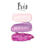 Iris Shadowsense eye trio, Pink Frost Shadowsense, Amethyst Shadowsense, Tropical Orchid Glitter Shadowsense