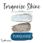 Turquoise Shine Shadowsense eye trio, silver shimmer shadowsense, smoked topaz shadowsense, turquoise shadowsense