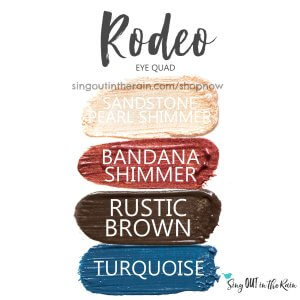 Rodeo Trio, sandstone pearl shimmer shadowsense, bandana shimmer shadowsense, rustic brown shadowsense, turquoise shadowsense