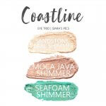 Coastline ShadowSense Eye Trio, Sandstone Pearl Shimmer Shadowsense, moca java shimmer shadowsense, seafoam shimmer shadowsense