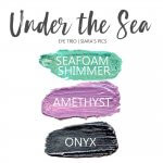 Under the Sea Shadowsense Eye Trio, Seafoam Shimmer ShadowSense, Amethyst Shadowsense, onyx shadowsense