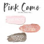 Pink Camo Shadowsense Eye Trio, Pink Frost Shadowsense, shell glitter shadowsense, smoked topaz shadowsense