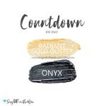 Countdown Eye Duo, Radiant Gold Glitter ShadowSense, Onyx ShadowSense