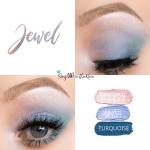 Jewel Eye Trio, Pink Opal Shimmer ShadowSense, Silver Violet ShadowSense, Turquoise ShadowSense