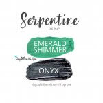 Serpentine Eye Duo, Emerald Shimmer Shadowsense, Onyx shadowsense